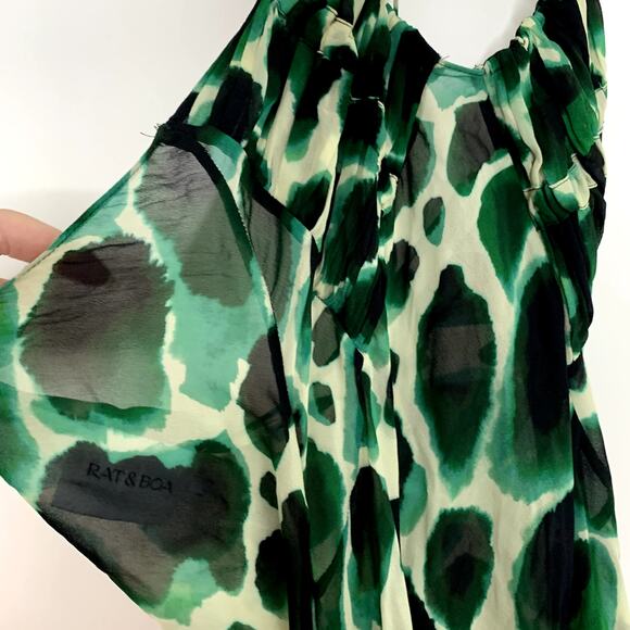 Rat & Boa Vivi Maxi Dress Womens Green New Large - Picture 10 of 16